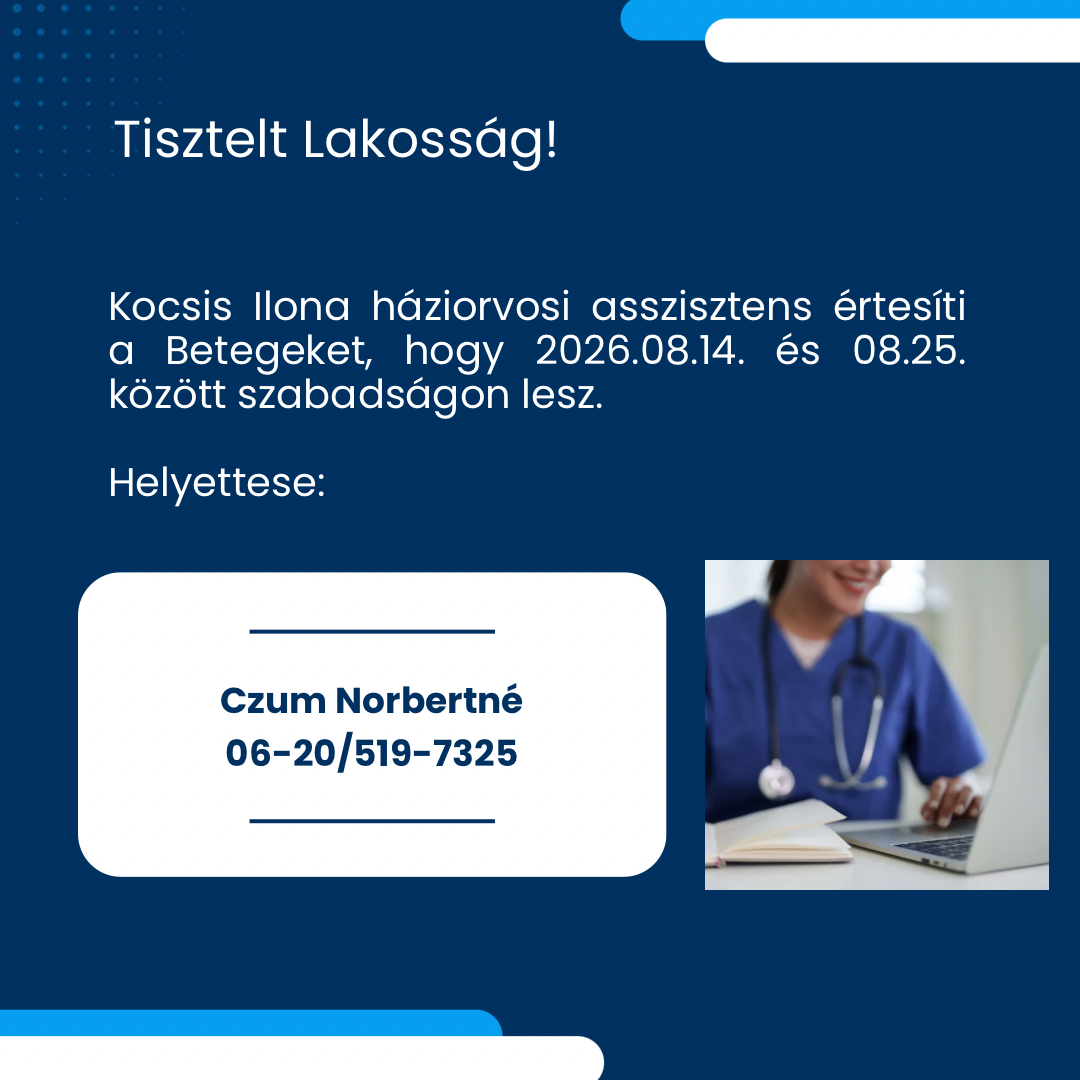Háziorvosi tájékoztató
